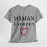 Tee shirt Femme Maman d'amour idée cadeau fêtes des mères anniversaire