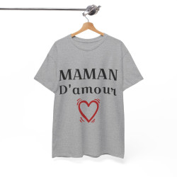 Tee shirt Femme Maman d'amour idée cadeau fêtes des mères anniversaire