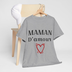 Tee shirt Femme Maman d'amour idée cadeau fêtes des mères anniversaire