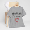 Tee shirt Femme Maman d'amour idée cadeau fêtes des mères anniversaire