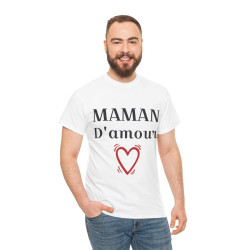 Tee shirt Femme Maman d'amour idée cadeau fêtes des mères anniversaire