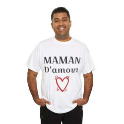 Tee shirt Femme Maman d'amour idée cadeau fêtes des mères anniversaire