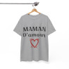 Tee shirt Femme Maman d'amour idée cadeau fêtes des mères anniversaire
