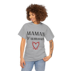 Tee shirt Femme Maman d'amour idée cadeau fêtes des mères anniversaire