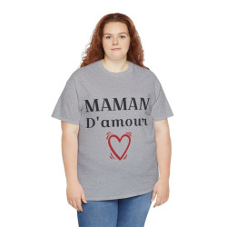 Tee shirt Femme Maman d'amour idée cadeau fêtes des mères anniversaire