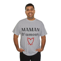Tee shirt Femme Maman d'amour idée cadeau fêtes des mères anniversaire