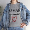 Tee shirt Femme Maman d'amour idée cadeau fêtes des mères anniversaire