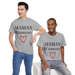 Tee shirt Femme Maman d'amour idée cadeau fêtes des mères anniversaire