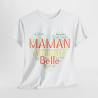 Tee shirt Femme Maman Idée cadeau fête des mères anniversaire Amour coeur