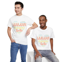 Tee shirt Femme Maman Idée cadeau fête des mères anniversaire Amour coeur