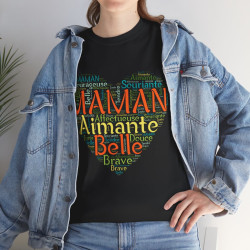 Tee shirt Femme Maman Idée cadeau fête des mères anniversaire Amour coeur