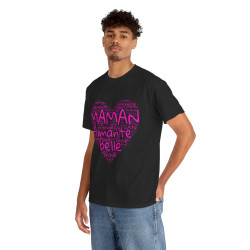 Tee shirt Femme Maman aimante belle idée cadeau fête des mères anniversaire amour love coeur