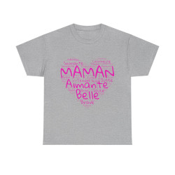 Tee shirt Femme Maman aimante belle idée cadeau fête des mères anniversaire amour love coeur