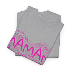 Tee shirt Femme Maman aimante belle idée cadeau fête des mères anniversaire amour love coeur