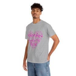 Tee shirt Femme Maman aimante belle idée cadeau fête des mères anniversaire amour love coeur