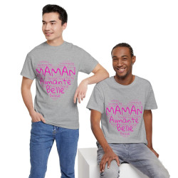 Tee shirt Femme Maman aimante belle idée cadeau fête des mères anniversaire amour love coeur