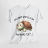 Tee shirt Unisex my spirit animal is an awkward turtle tortue idée cadeau amusant humour homme femme