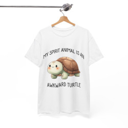Tee shirt Unisex my spirit animal is an awkward turtle tortue idée cadeau amusant humour homme femme