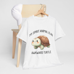 Tee shirt Unisex my spirit animal is an awkward turtle tortue idée cadeau amusant humour homme femme