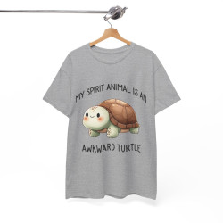 Tee shirt Unisex my spirit animal is an awkward turtle tortue idée cadeau amusant humour homme femme