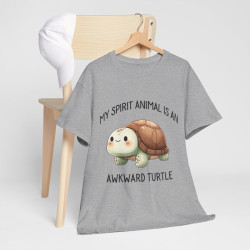 Tee shirt Unisex my spirit animal is an awkward turtle tortue idée cadeau amusant humour homme femme