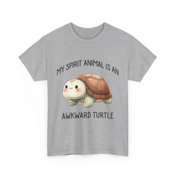 Tee shirt Unisex my spirit animal is an awkward turtle tortue idée cadeau amusant humour homme femme