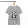 Tee shirt Unisex I love pandas i tolerate people Idée cadeau humour drôle amusant homme femme