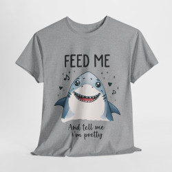 Tee shirt Unisex Feed me, requin shark idée cadeau humour amusant drôle homme femm