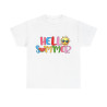 Tee shirt Unisex Hello summer idée cadeau design été Homme/Femme