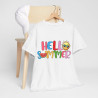 Tee shirt Unisex Hello summer idée cadeau design été Homme/Femme