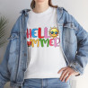 Tee shirt Unisex Hello summer idée cadeau design été Homme/Femme