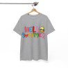 Tee shirt Unisex Hello summer idée cadeau design été Homme/Femme