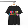 Tee shirt Unisex Hello summer idée cadeau design été Homme/Femme