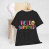 Tee shirt Unisex Hello summer idée cadeau design été Homme/Femme