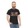 Tee shirt Unisex Hello summer idée cadeau design été Homme/Femme