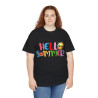 Tee shirt Unisex Hello summer idée cadeau design été Homme/Femme