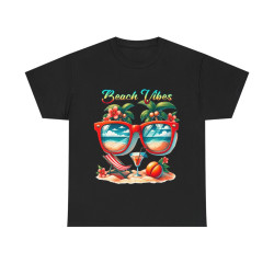 Tee shirt Unisex Beach vibes idée cadeau design été