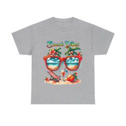 Tee shirt Unisex Beach vibes idée cadeau design été