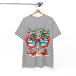 Tee shirt Unisex Beach vibes idée cadeau design été