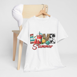 Tee shirt Unisex Love summer idée cadeau design été homme/femme