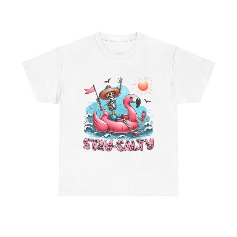 Tee shirt Unisex Stay salty idée cadeau design été homme femme