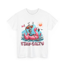Tee shirt Unisex Stay salty idée cadeau design été homme femme