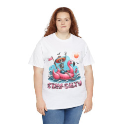 Tee shirt Unisex Stay salty idée cadeau design été homme femme