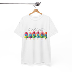 Tee shirt Unisex Hello summer idée cadeau design été