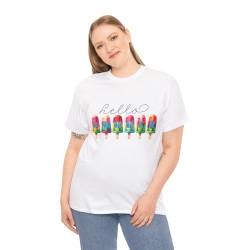 Tee shirt Unisex Hello summer idée cadeau design été