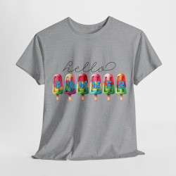 Tee shirt Unisex Hello summer idée cadeau design été