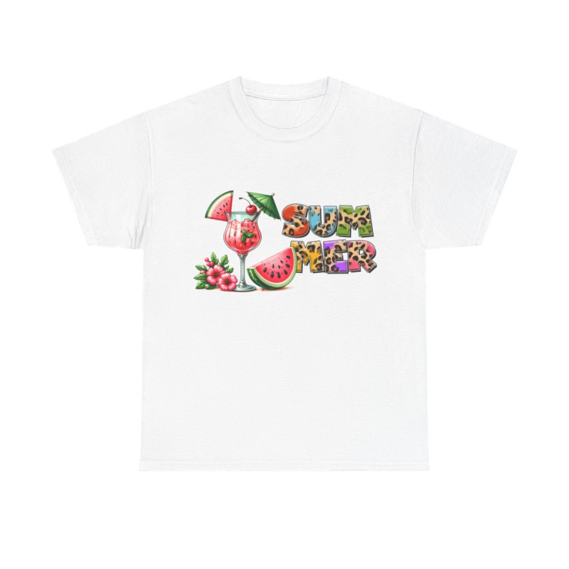 Tee shirt Unisex I love summer idée cadeau design été