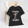 Tee shirt Unisex T'inquière je gère Jesus idée cadeau humour drôle amusant homme femme