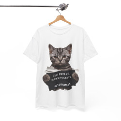 Tee unisex Chat J'ai pris...