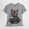 Tee unisex Chat J'ai pris le papier toilette Idée cadeau humour drôle amusant fun  homme femme